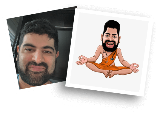 Prima/dopo la caricatura del dottore