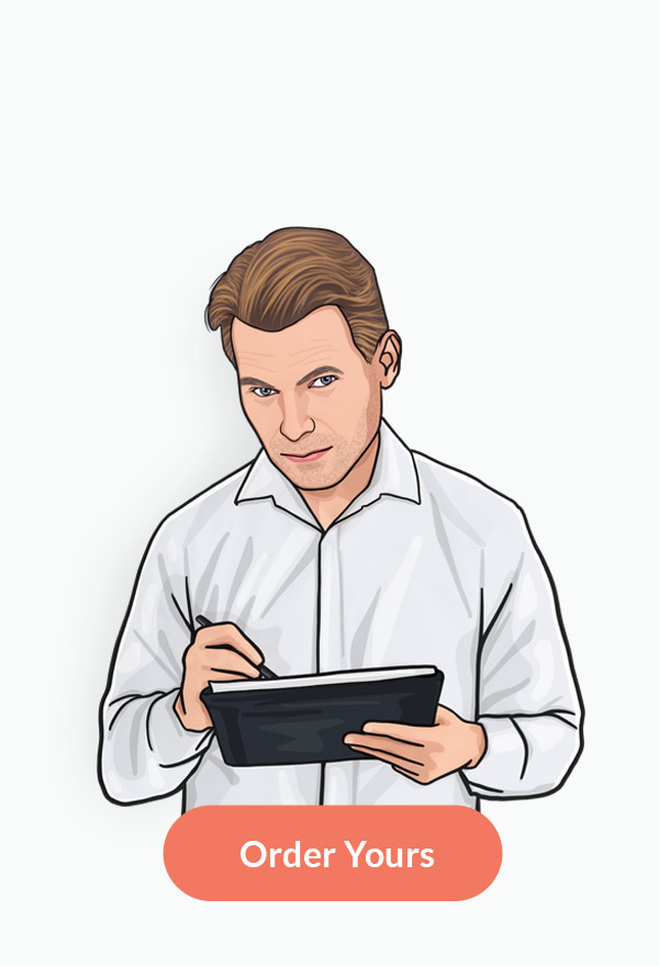 Caricatura del fumetto Disegno di un caricaturista